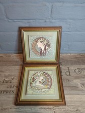 Alphonse Mucha Framed Ceramic