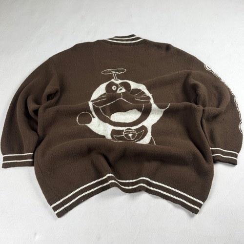 Womens doraemon brown knit - womens,