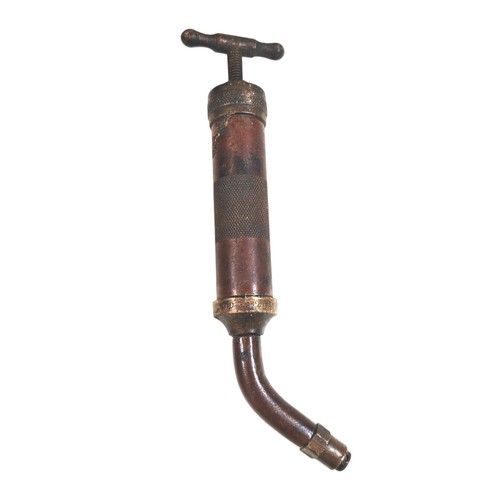 Vintage brass grease gun - vintage,