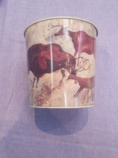 Horse Design Tin/ Waste Paper Basket 19cm Diameter, 18cm High