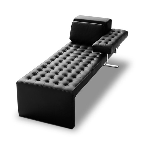 Bauhaus leather récamière - leather,