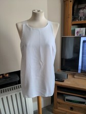 Calvin Klein Ladies White Smock Top Size M  BNWOT