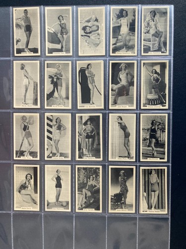 Cigarette cards bathing belles - cigarette,
