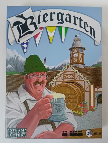 Biergarten card placement - "biergarten", a