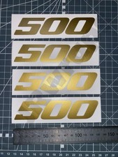 (X4) 500 LOGO Stickers Decals