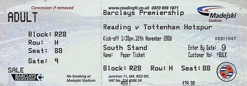 Reading tottenham hotspur - v,