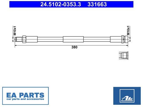 Brake hose for ford transit - brake,