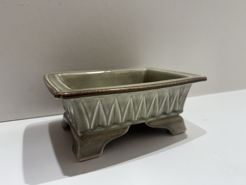 Vintag green ceramic - green, bonsai