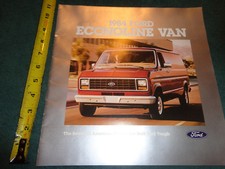 1984 FORD ECONOLINE VAN SALES BROCHURE / CATALOG / ORIGINAL FOMOCO ITEM!!