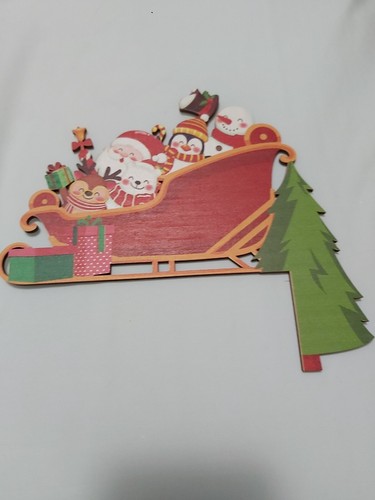 Wooden christmas door frame - wooden,