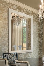 Large Mirror White Ornate