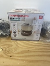 Morphy Richards MixStar Compact Stand Mixer Dual Rotating Beaters Whisks Dough