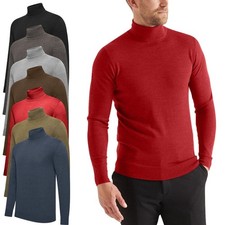 Men's Roll Neck Jumper Knitted