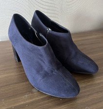 Navy Blue, Chunky Heel With
