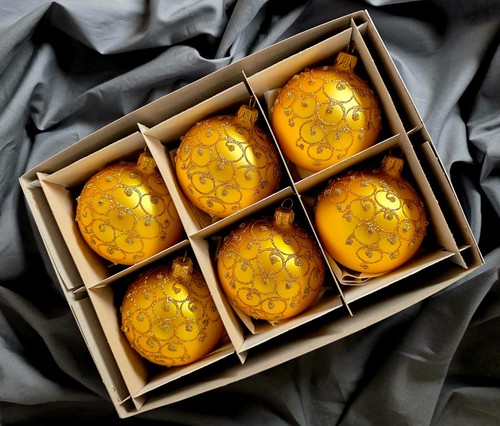 Hand painted glass - painted, baubles