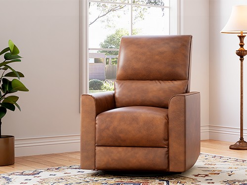Leather swivel rocking - pu,