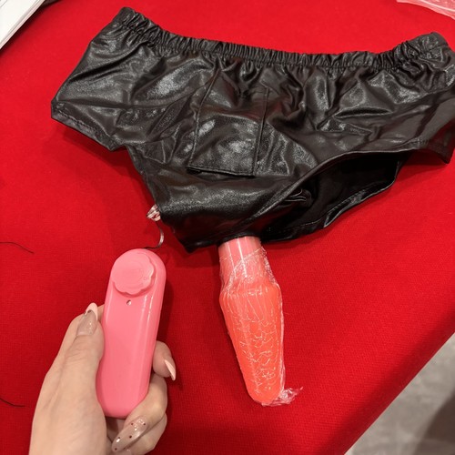 Leather chastity panty with - pu,