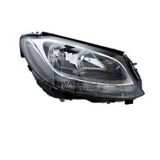 Halogen Headlight Mercedes Benz C Class 2014-2018 With LED DRL Lamp Drivers Side