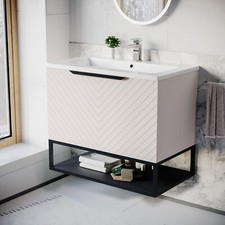 Nes Home 800mm Wall Hung Pink