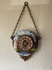 19th Century Eugene Farcot French bronze & porcelain Wall clock.