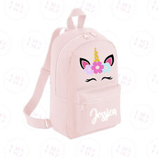 Personalised Unicorn Backpack Nursery Rucksack Kids Back To School Bag