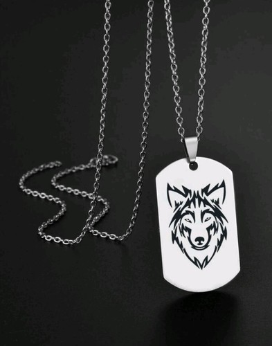 Wolf necklace husky dog - wolf,