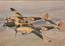 Military Aviation Postcard - Lockheed P-38J Lightning Fighter Bomber RR18848