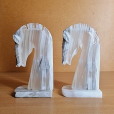 Pair Onyx Marble Trojan Horse
