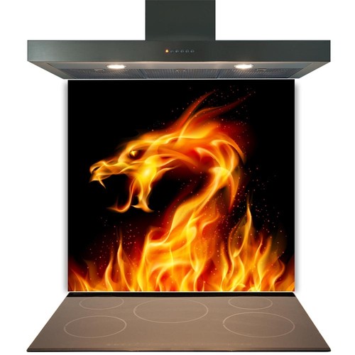Printed glass kitchen - glass,