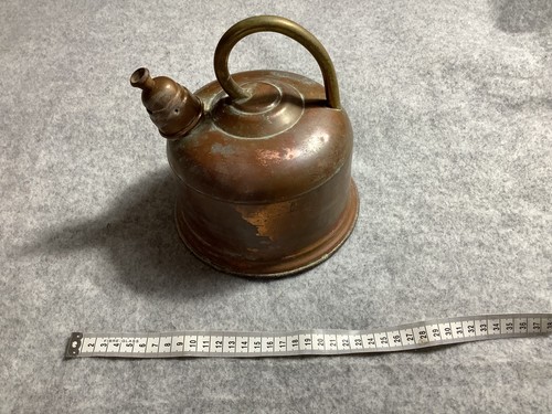 Vintage solid copper kettle - vintage,