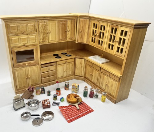 Dolls house pine fitted - dolls,