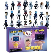 24pcs Skibidi Toilet Blind Box Toys Action Figure Countdown Sets Advent Calendar