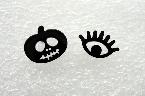 Unusual combo earrings gothic - earrings,