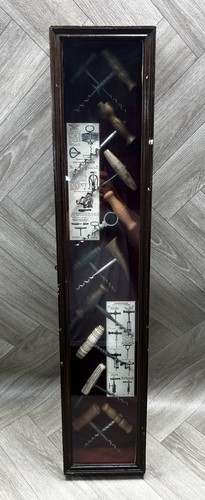 Vintage corkscrew shadow box - shadow,