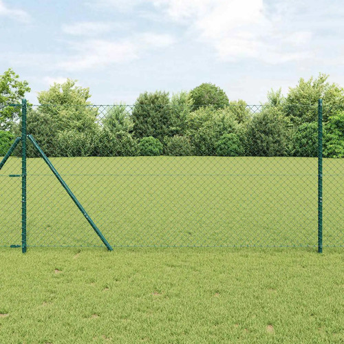 Walplus chain link fence green - walplus,