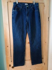 Womens Lee Riders Jeans Dark Blue Classic Fit Straight Leg 32W 30L UK Size 14