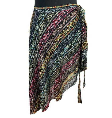 Multicolour lace sarong - lace,