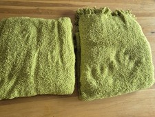 Pair Of Green Sofa Throws