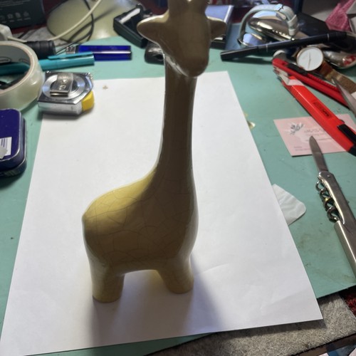 Glazed yellow ceramic - ,