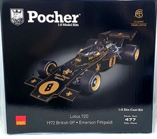 Pocher 1/8 scale Diecast Kit HK114 - Lotus 72D 1972 British GP E.Fittipaldi
