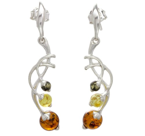 Natural baltic amber sterling - natural,