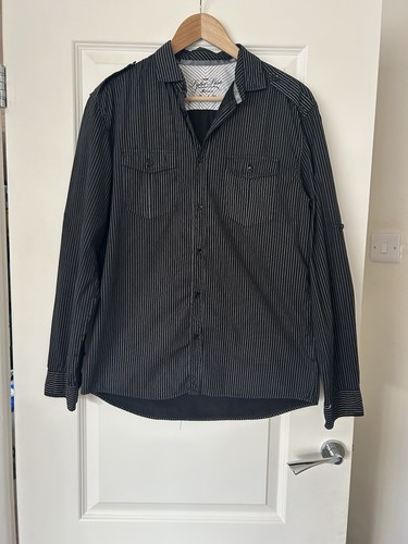 Next black pinstripe shirt - pinstripe,