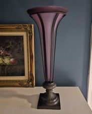 Large Vintage Metal & Glass