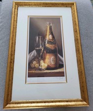 Cristal Champagne by Raymond Campbell Original Framed Signed Numbered Print