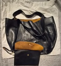 Stella McCartney Logo Large Vegan Leather Tote Bag - Used