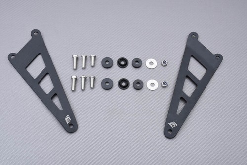 Pair steel exhaust brackets - of,