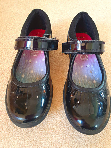 Clarks girls black - , patent