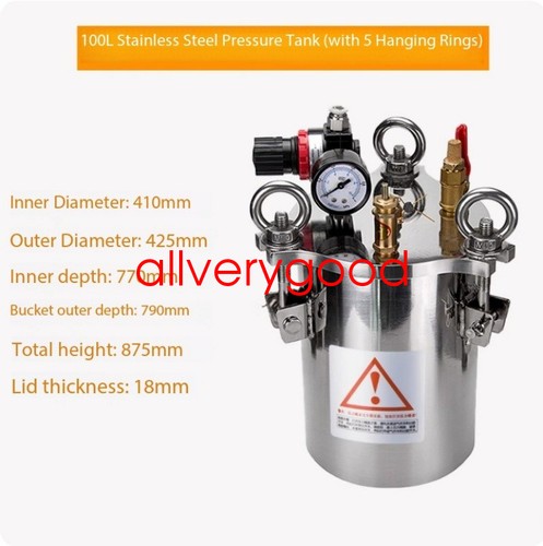 Stainless steel pressure tank - stainless,