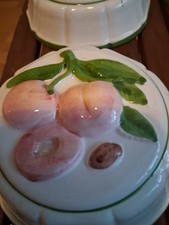 6 Vintage CERAMIC Fruit Jelly Moulds Can Be Wall Mounted