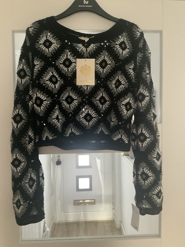 Cropped crochet style jumper - crochet,